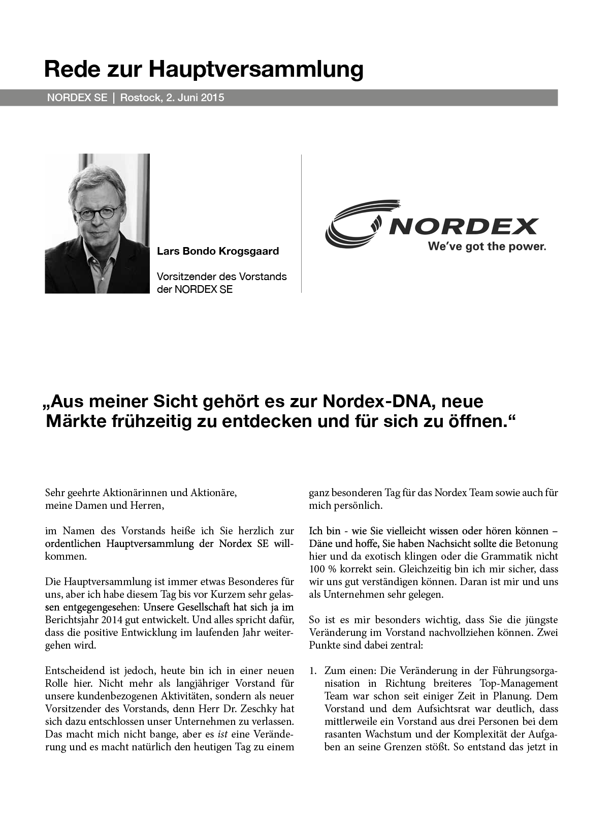 HV Rede Nordex 2015