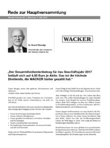 Wacke Chemie HV Rede 2018