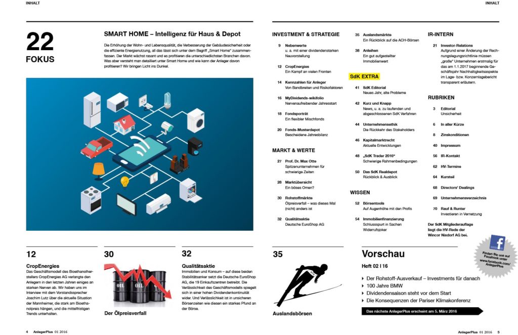 Inhalt AnlegerPlus 01/2016