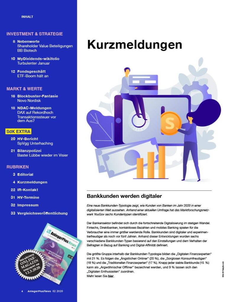 Inhalt AnlegerPlus News 02/2020