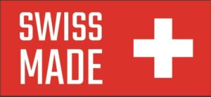 Schweizer Flagge mit der Aufschrift Swiss Made