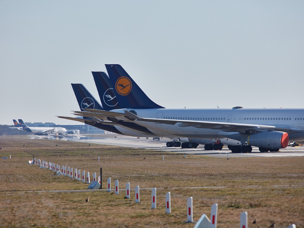 Flugzeuge der Firma Lufthansa