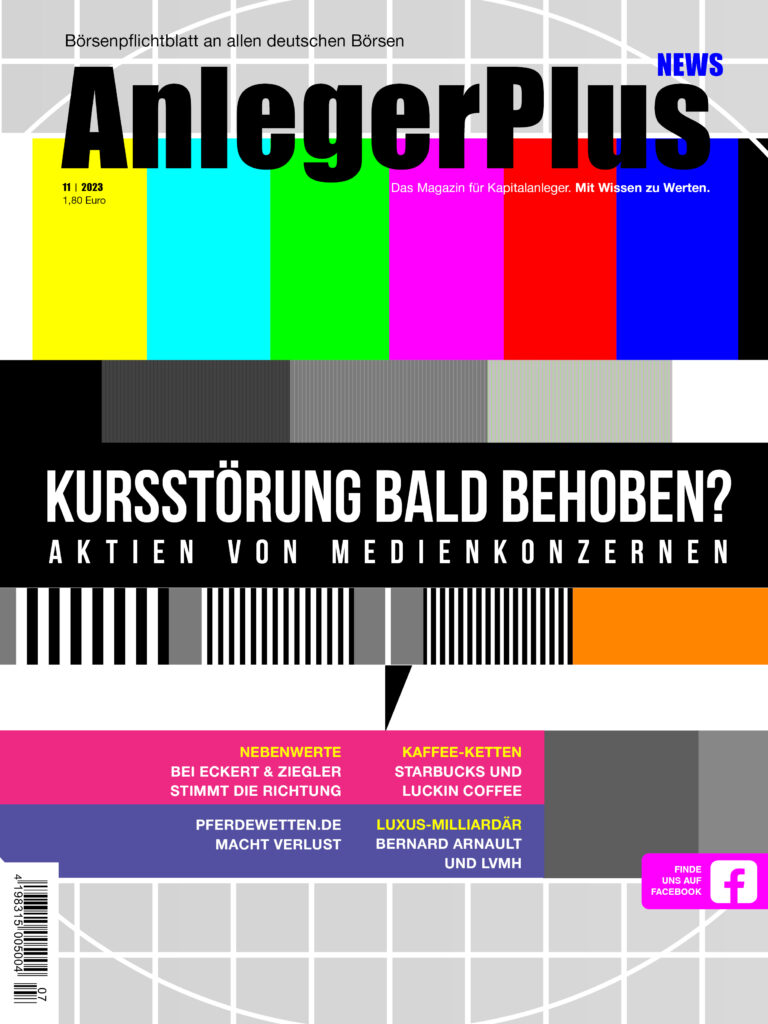 Titelbild AnlegerPlus News 11/2023