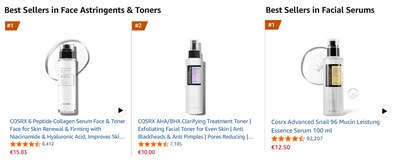 COSRX: K-Beauty erobert den Markt: COSRX führt die Beauty-Charts von Amazon Deutschland an diesem Black Friday und Cyber Monday an