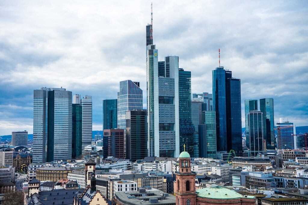 Die Frankfurter Skyline.