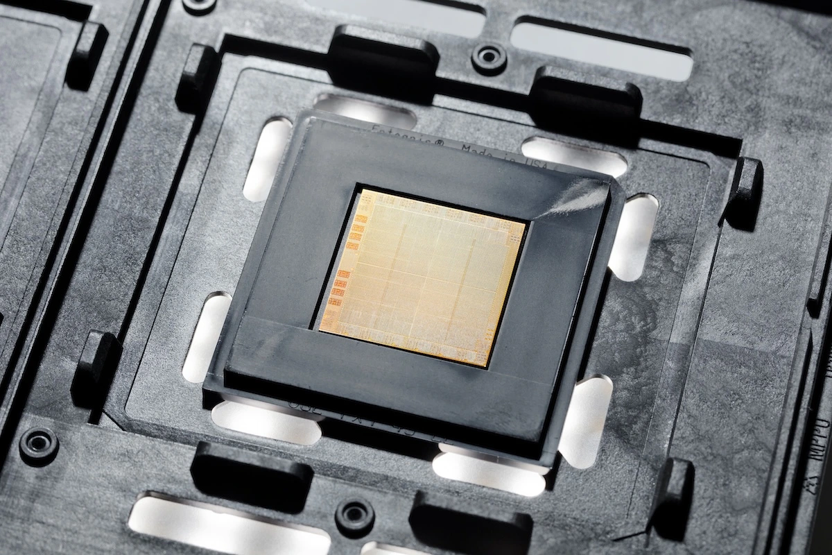 Ein Chip des Herstellers IBM.
