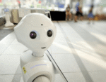 Ein humanoider Roboter.