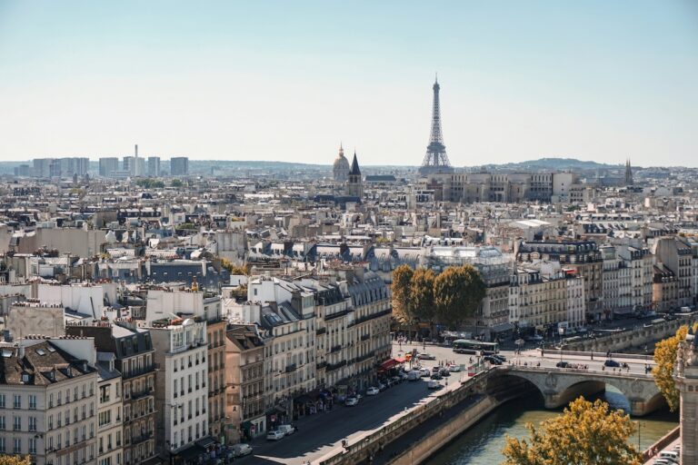 Eine Panoramaansicht von Paris.